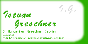 istvan greschner business card